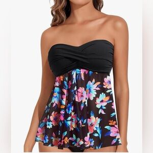 Women Bandeau Tankini Top